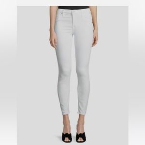 Hudson white Natalie skinny jeans size 26